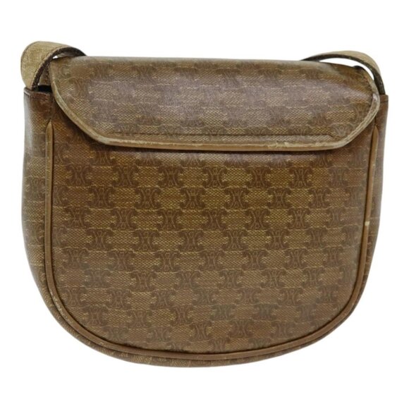 CELINE Macadam Canvas Shoulder Bag PVC Beige - Picture 2 of 15